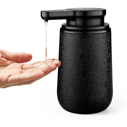 Automatic Liquid Soap Dispenser Touchless, Smudge-Proof Crackle Finish | Stainless Steel, 11.8Oz, Self-Cleaning, Rechargeable Dish and Hand Soap Dispenser for Kitchen Sink Bathroom Countertop Décor